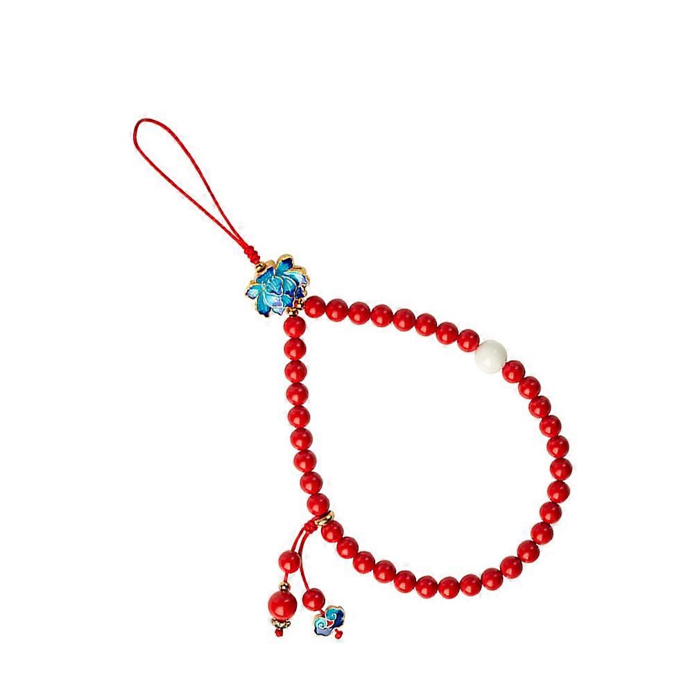 Red Plastic Phone Lanyard with Detachable Design for Light Accessories and Key Chain Perfect for