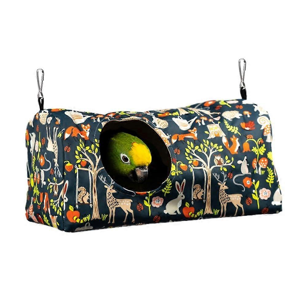 Bird Nest Bed Breathable Hanging Hammock Hut Parakeet Budgie Lovebird Parrot Hamster Guinea Pig 31x15x15cm