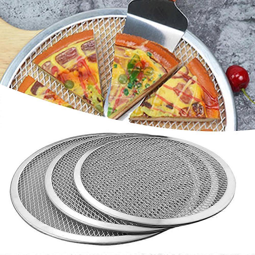 Aluminum Alloy Pizza Tray Round Non-stick Mesh Pan Baking Tool for Kitchen Pizza Baking Tray Heat Resistant Easy to Clean