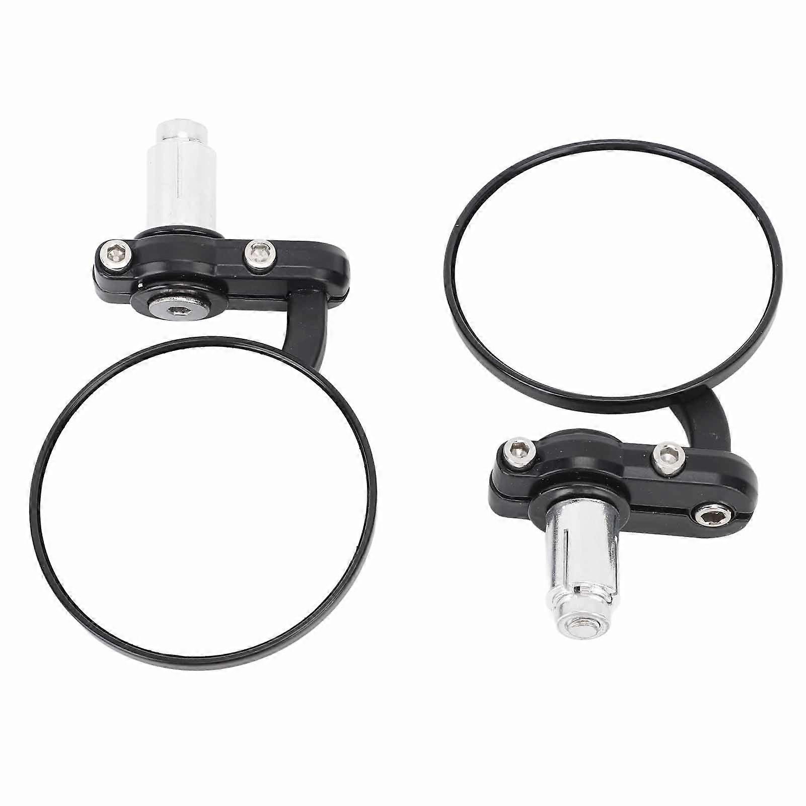 Clear vision universal motorbike side mirrors 2PCS impact resistant