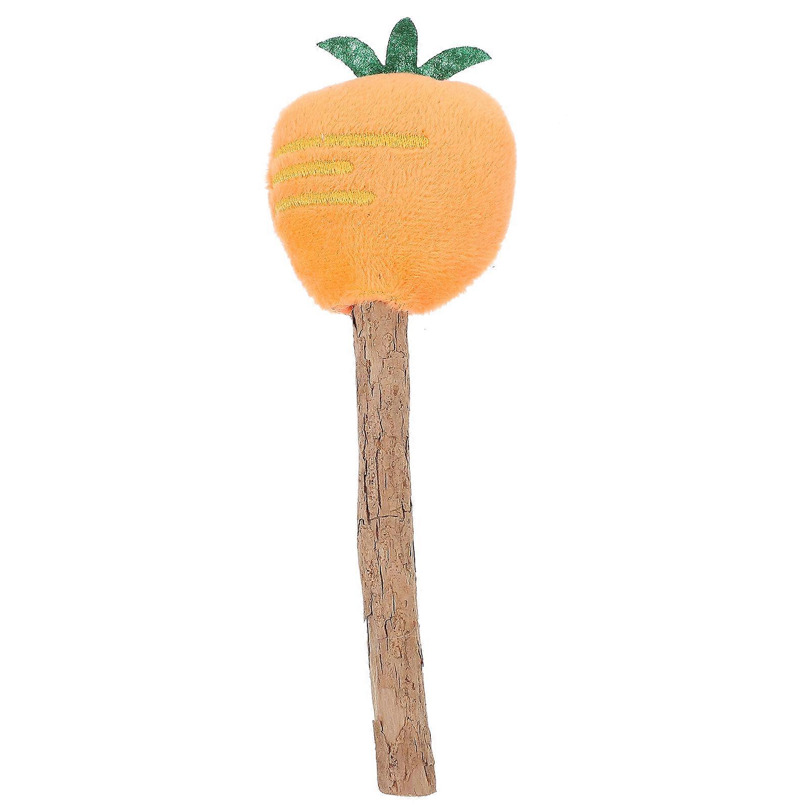 Teasing Wand For Kitten Interactive Cat Teaser Plush Material Pet Toy Outdoor Play Chewing 1Set