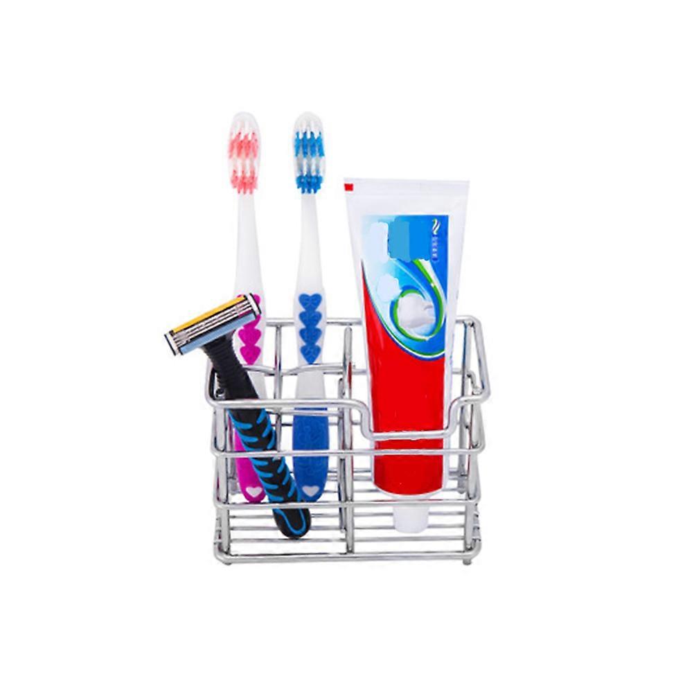 Countertop Toothbrush Rack with Storage, Efficient Solution for Brush and Paste