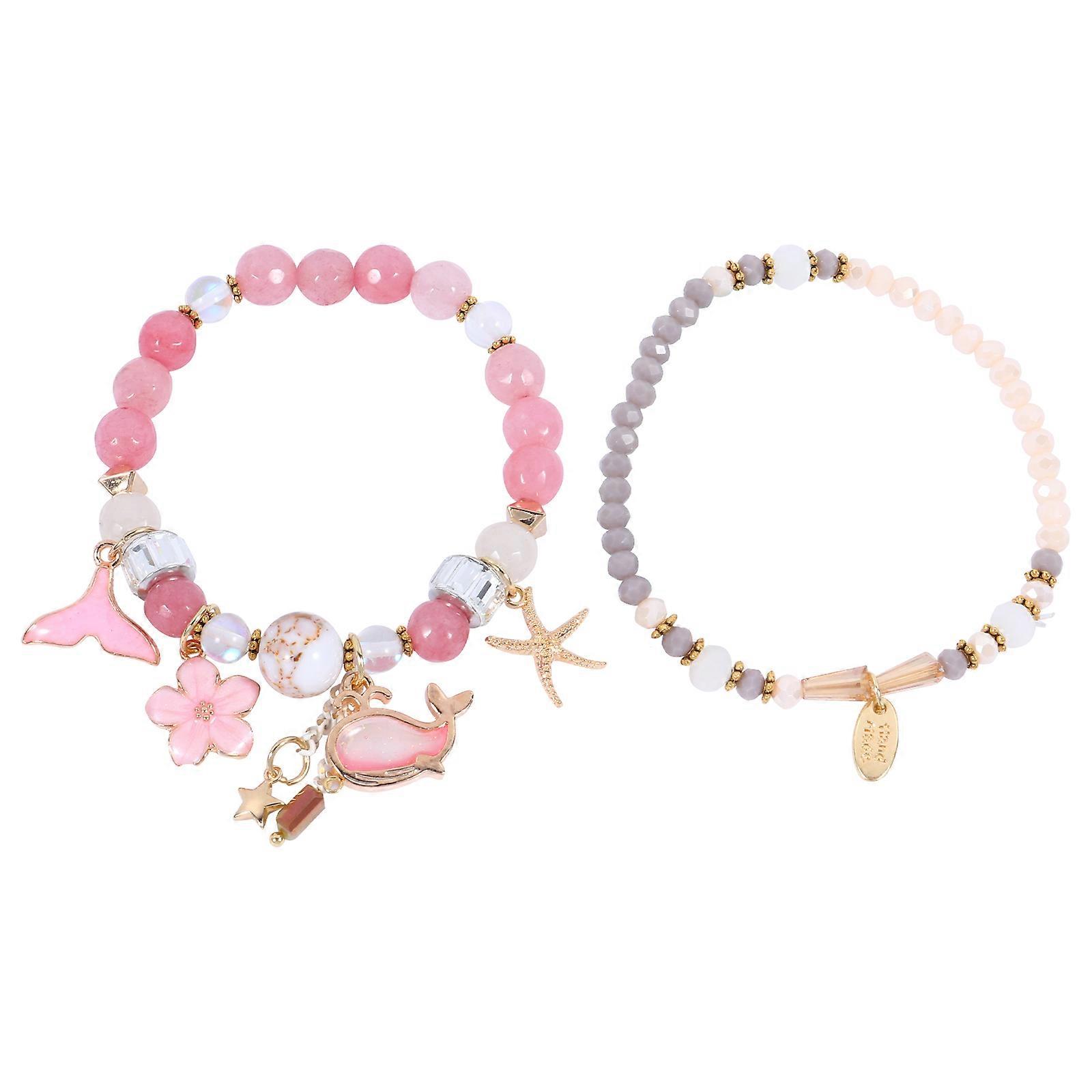 Double Layer Ocean Series Bead Bracelet for Stylish Hand Jewelry – Elegant Wrist Decoration with Unique Design, Charming and Practical