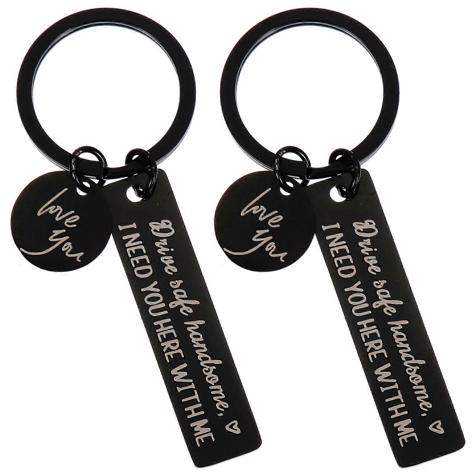 Keychain Charm Delicate Pendant For Keychain Decor DIY Project Compact Size 2Set