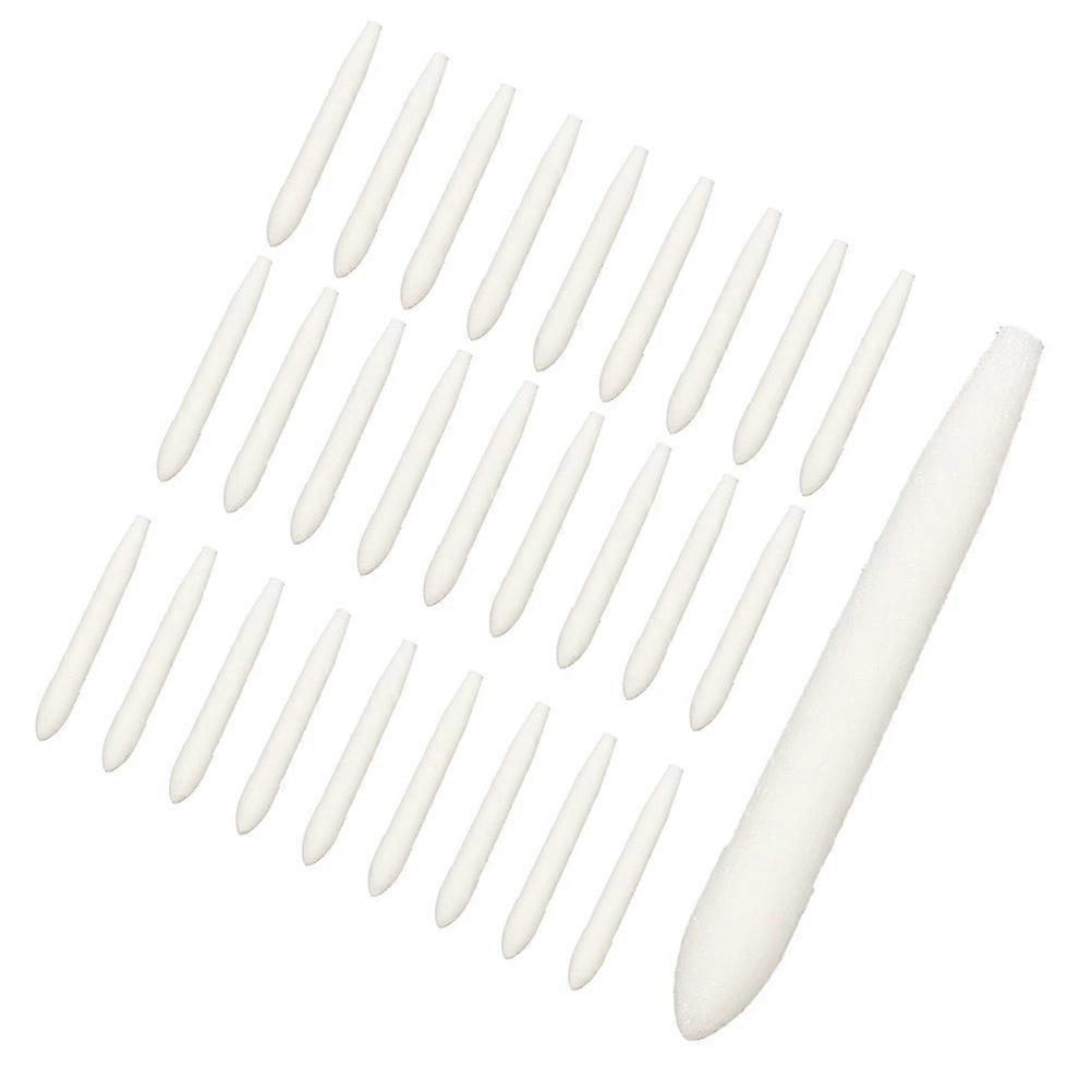 Paint Pens Fine Tip Pen Nibs for Replacement 30Pcs White Fiber Points