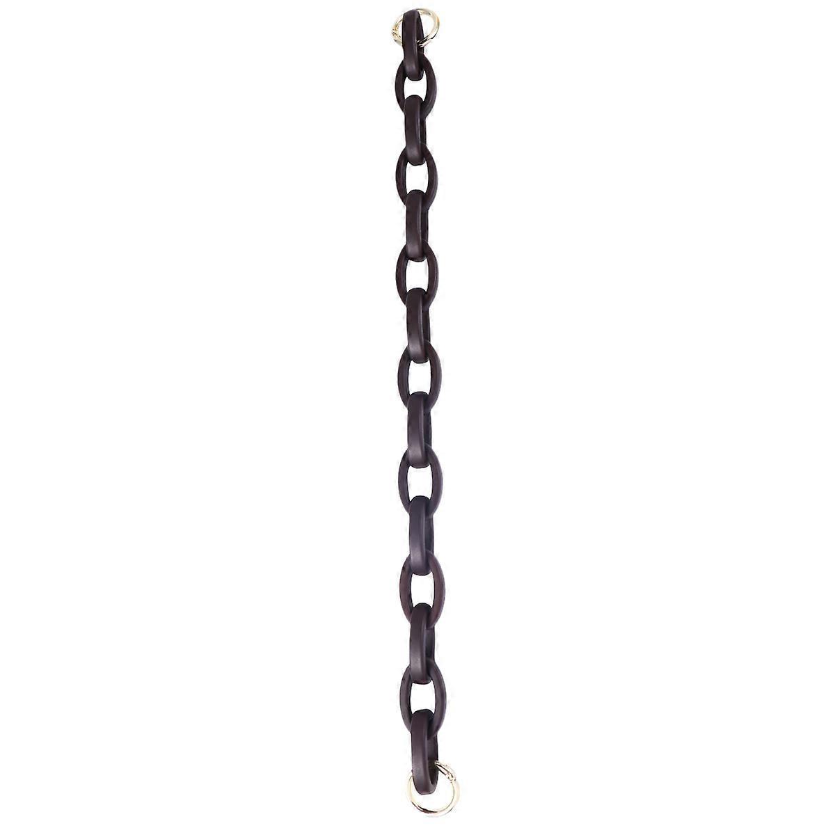 Durable Resin Chain Strap for Bags Coffee Color Bag Accessory 1pc