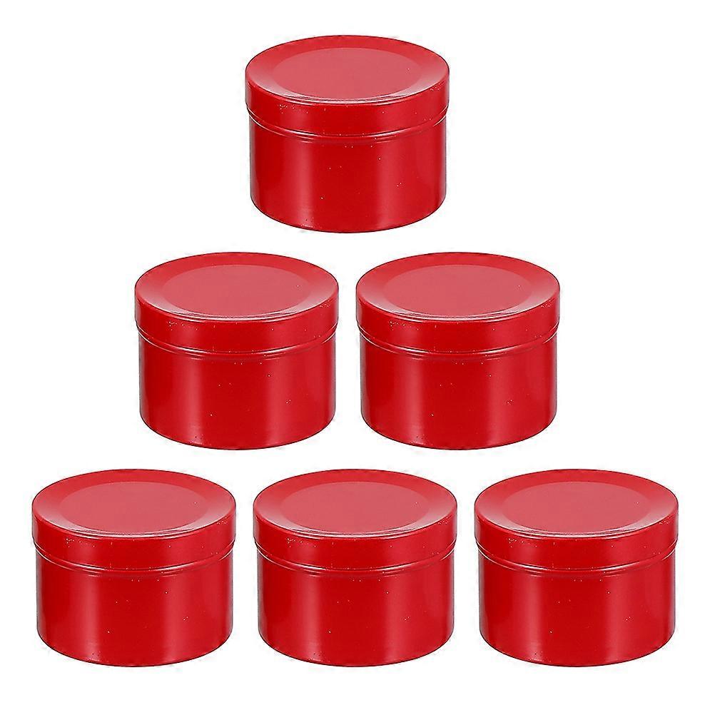 6pcs Aluminum Candle Containers for Durable DIY Makeup Cans – Ideal for Crafting, Travel Storage, Candle Making, Ointments & Small Objects