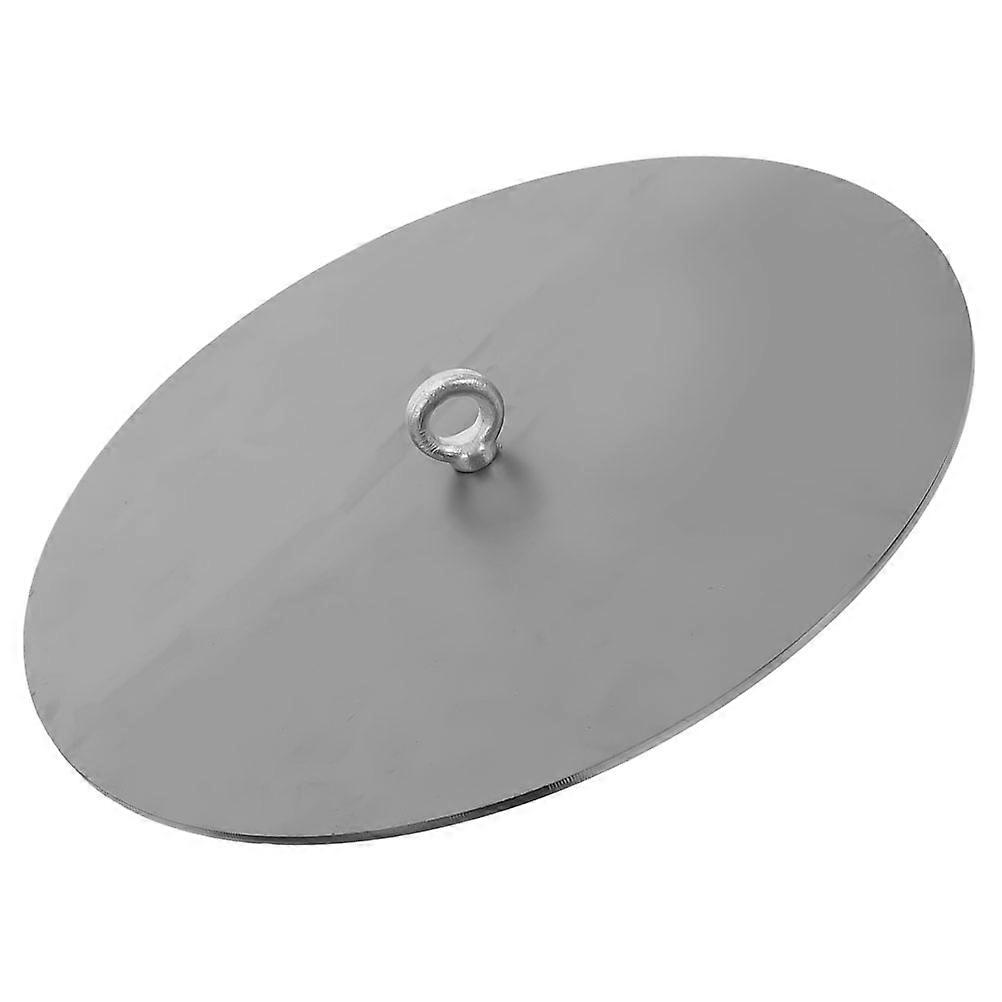 Universal Skillet Lid Cooking Wok Lid Family Use Silver Thickened Design 25cm Diameter Combustion Efficiency Improvement 1Pack