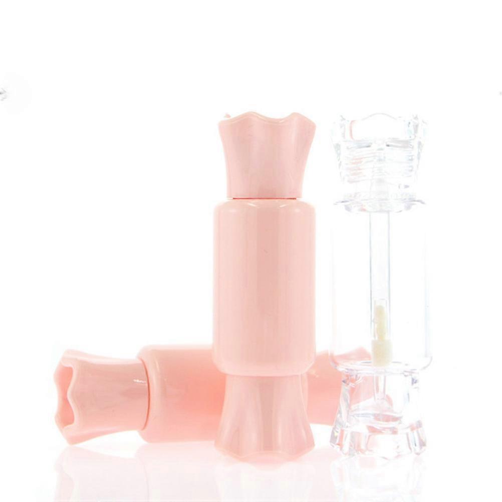 DIY Lip Gloss Container with Durable Plastic Material Perfect for Storage Use 12 Pcs Pink