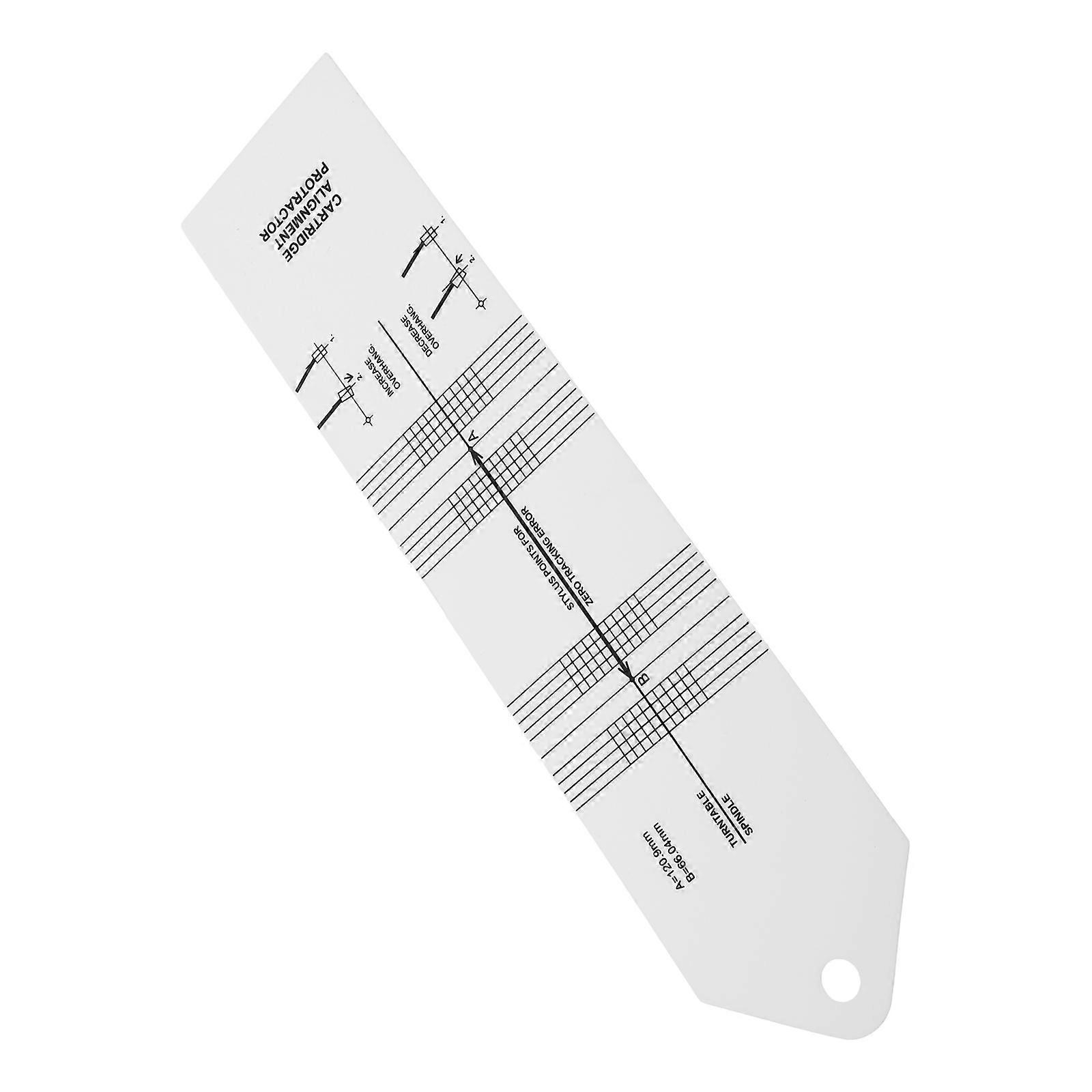 Durable Plastic Turntable Stylus Protractor Tool Suitable For All Record Player Calibration Needs 1Pcs
