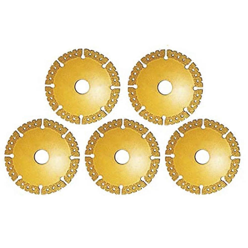 5 Pieces Unbearable Angle Grinder Cutting Disc 2.0 for Smooth Cutting and Beveling of Gold, 4.5-Inch Size