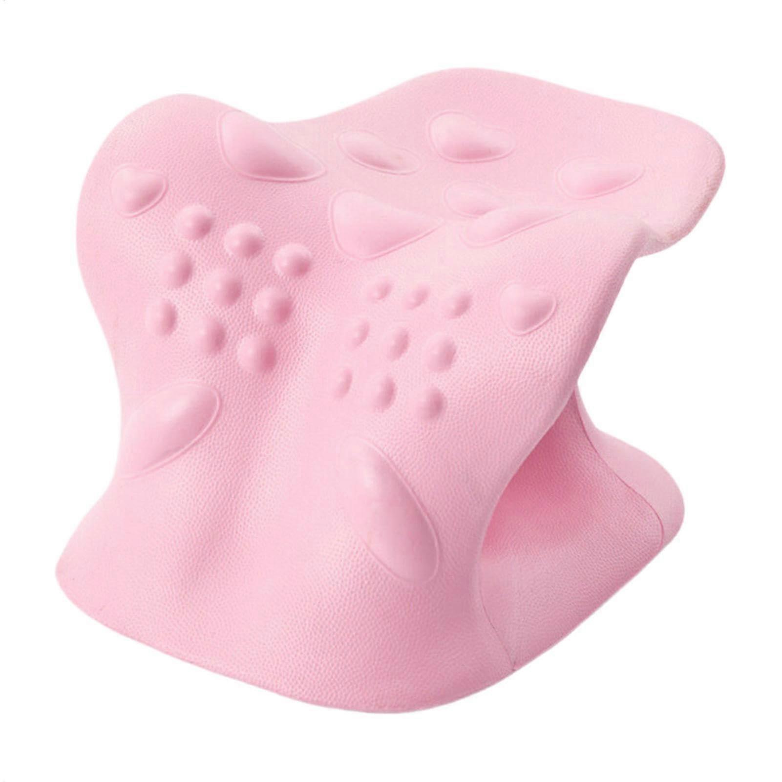 Neck Traction Cervical Spine Stretcher Portable For Posture Correction And Alignment Stret Rose Cervical Stretcher