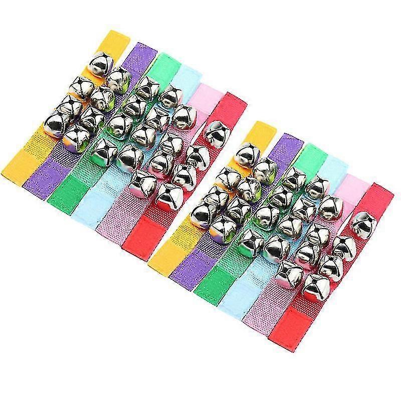2025 20,5X2,5 cm Sonagli di colore casuale 12 pezzi Danza della scuola materna Polso Campane Decori Puntelli per cheerleader (rand