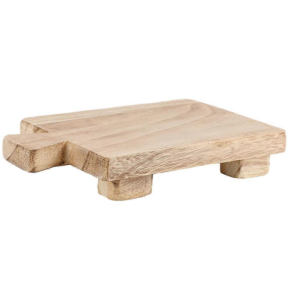 Rectangular Wooden Tray For Bathrooms And Kitchens Soap Storage Efficiently Brown 1Pack
