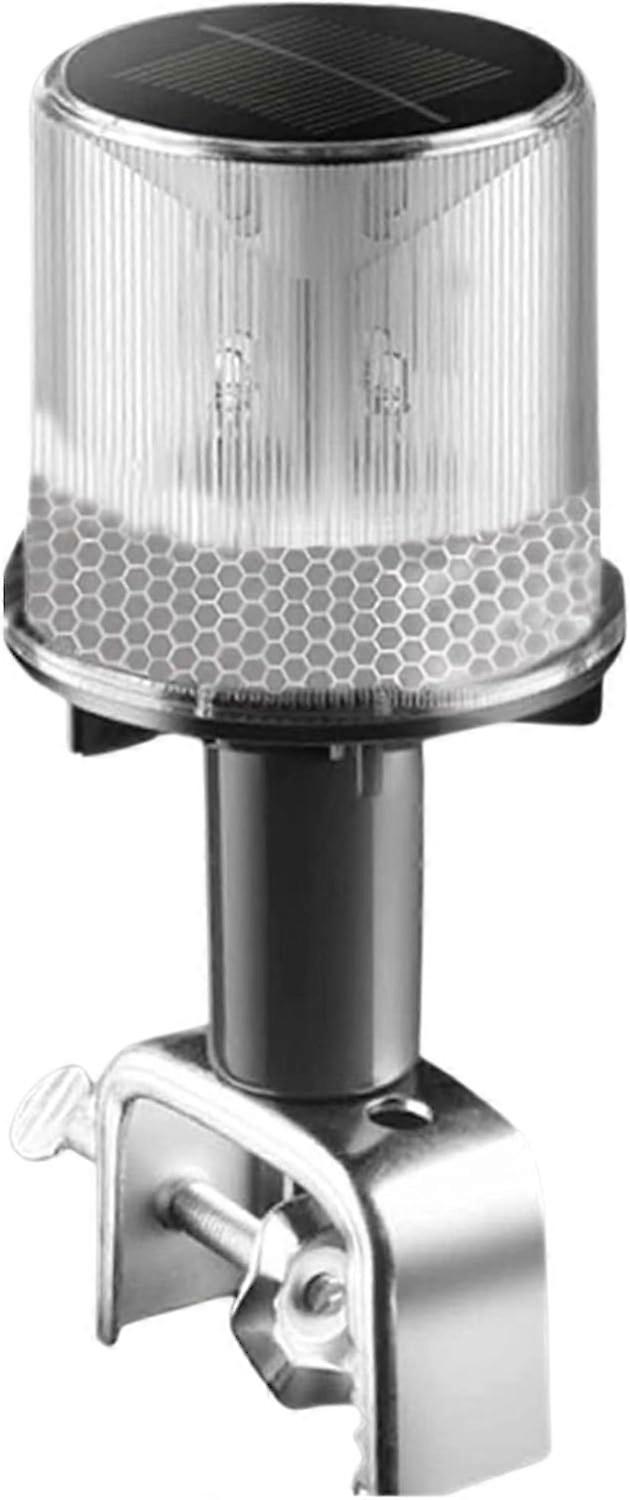 Solar LED Ankerlicht 360° 0,5nm sichtbares Licht IP67 Wasserdicht mit Halterung, geeignet für Fischerboote, Yachten und Frachtschiffe