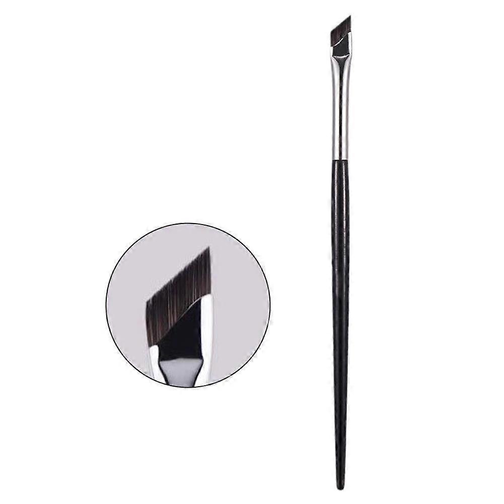 Professional Angled Eyeliner Brush Set Silky Bristles for Precise Makeup Eyebrows Eyeliner Multi Functional Long Handle