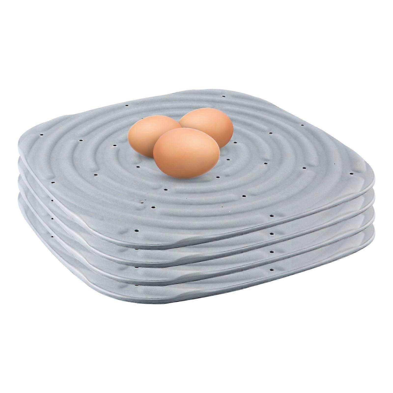 Washable Chicken Nest Mats Pack of 4, Grey Nesting Box Pads for Chicken Coops, Poultry Laying Box Accessories