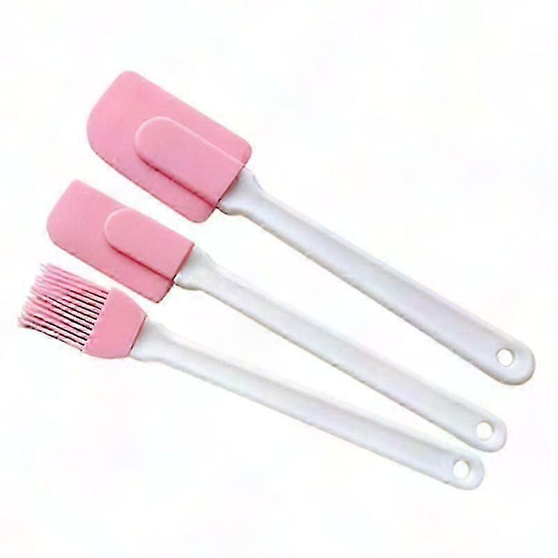 3x Silicone Cream Spatula Batter Scraper Brush Mixing Shovel Butter Baking Tools