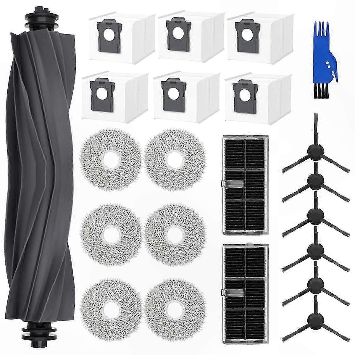 Robot Vacuum Cleaner with HEPA Filter, Mop Cloth, Dust Bags, and Main Side Brush for Efficient Cleaning Performance