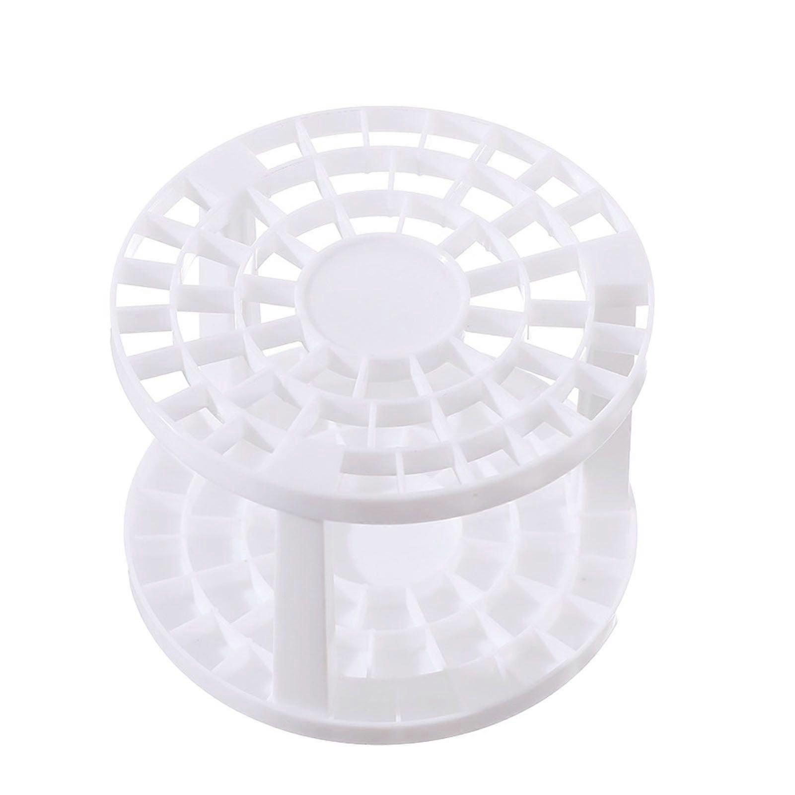 Makeup Brush Stand Rack Round Brush Air Drying Rack Plastic Brushes Dryer Holder Display Multifunctional Pen Display Stand Rack Round White