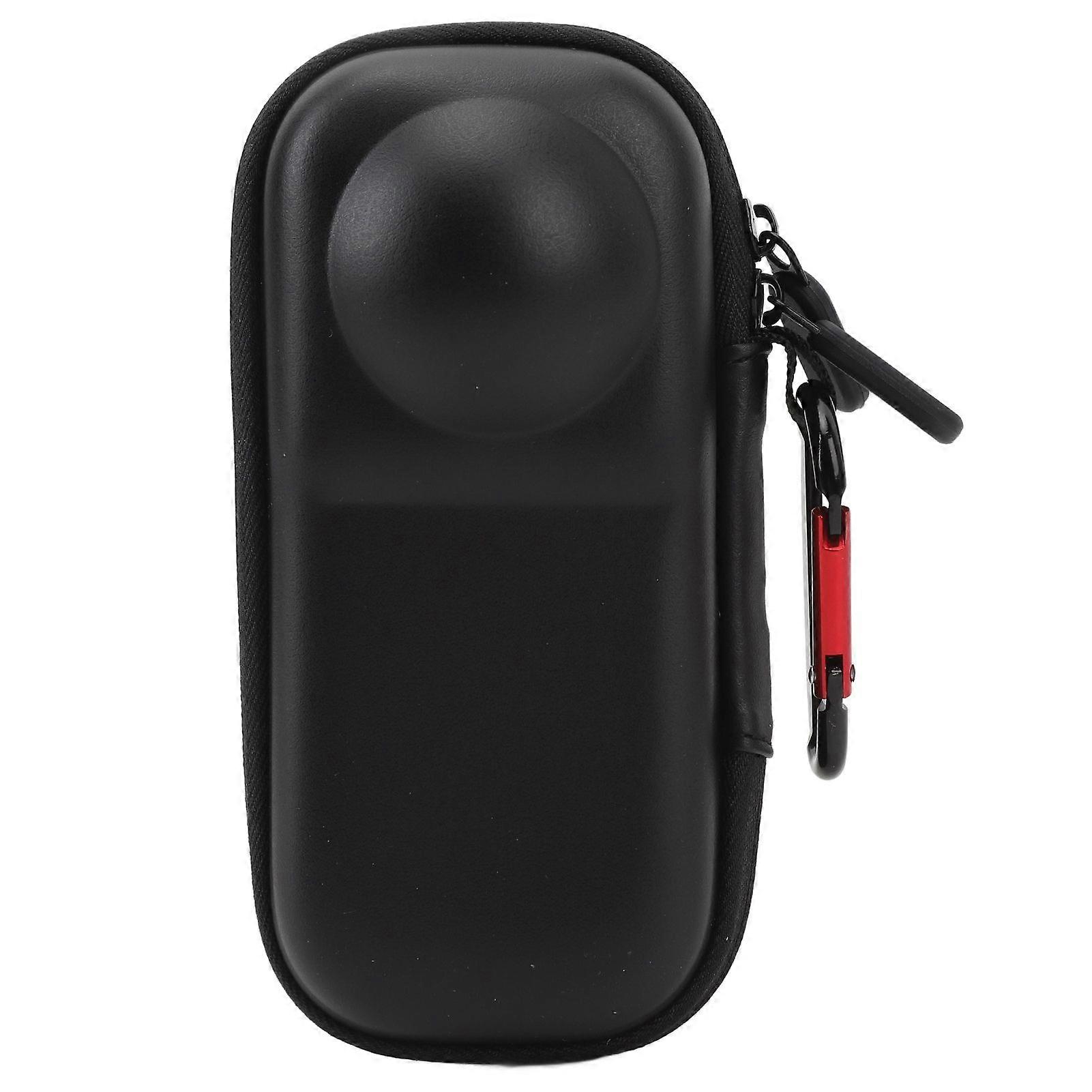 Small Carrying Case for X4 Protective Portable Panoramic Action Camera Travel Box Storage Bag with Hanging Clip PU