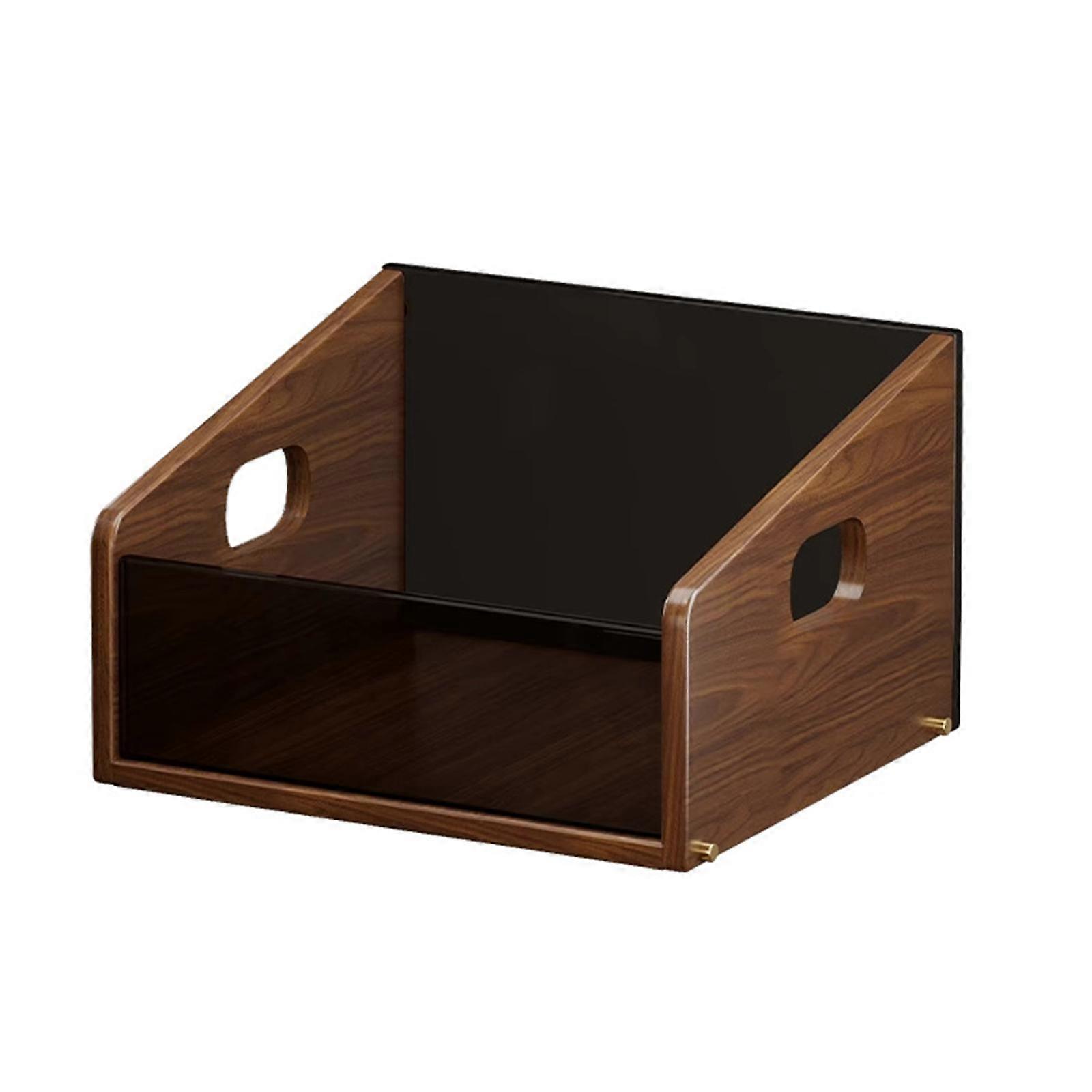 Storage Box Holder Case Creative with Handles Visible Display Rack Desktop Open