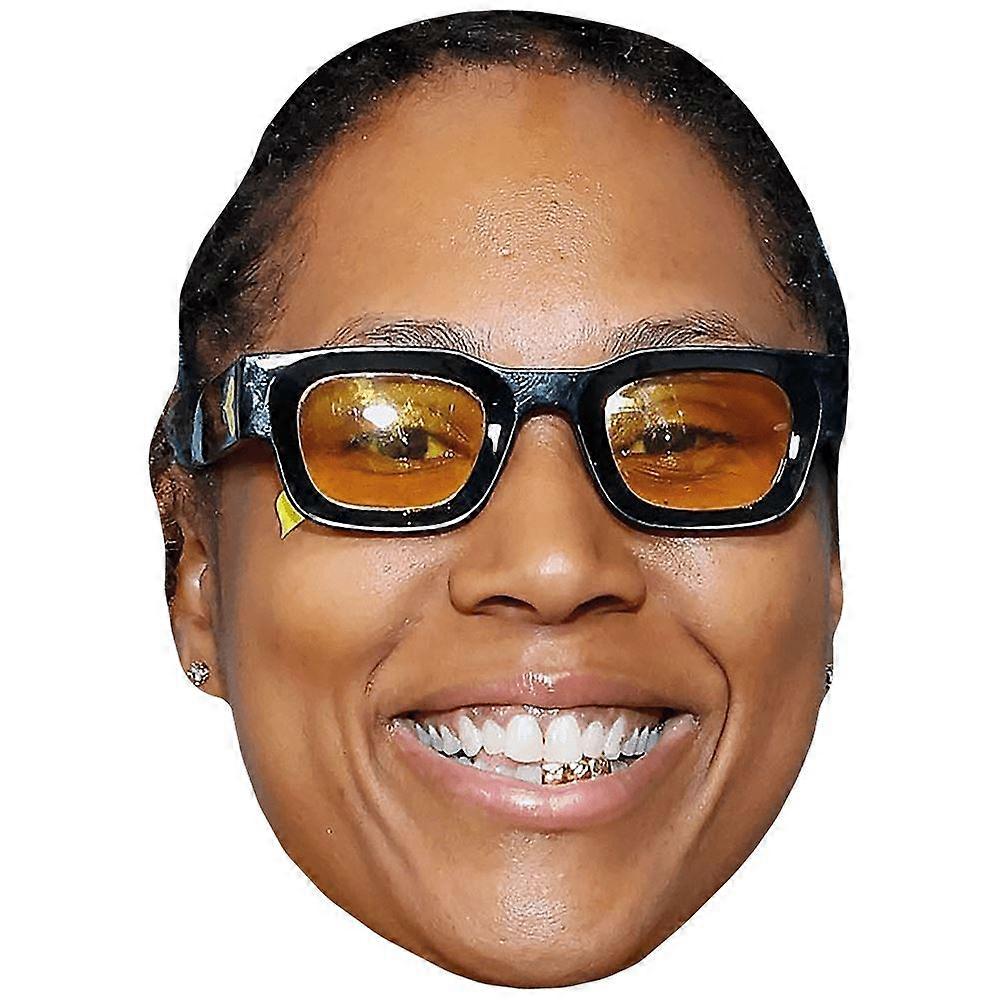 Suni Solomon (Glasses) Celebrity Mask, Flat Card Face