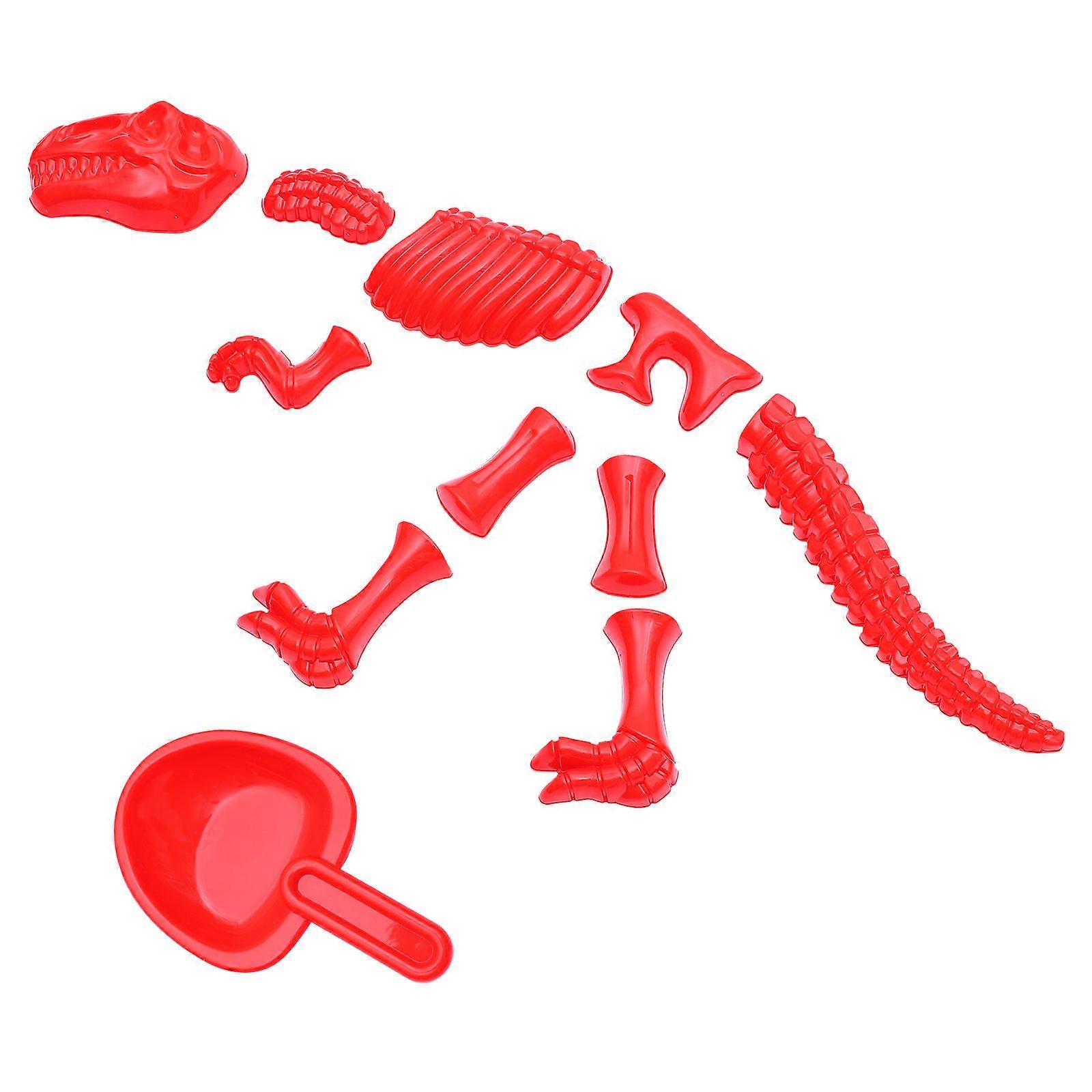 Plastic Dinosaur Sand Molds for Kids Beach Toys 1Set of Play Molds