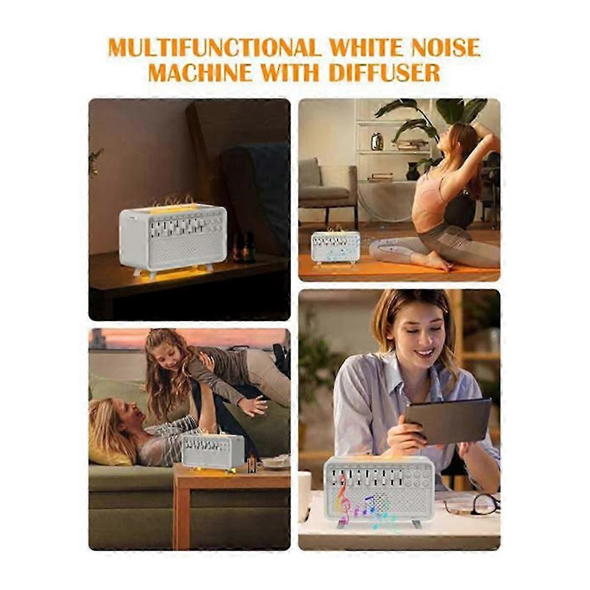 Bluetooth Speaker with Air Aroma Diffuser & Humidifier Function - 8 Group N White Noise Machine