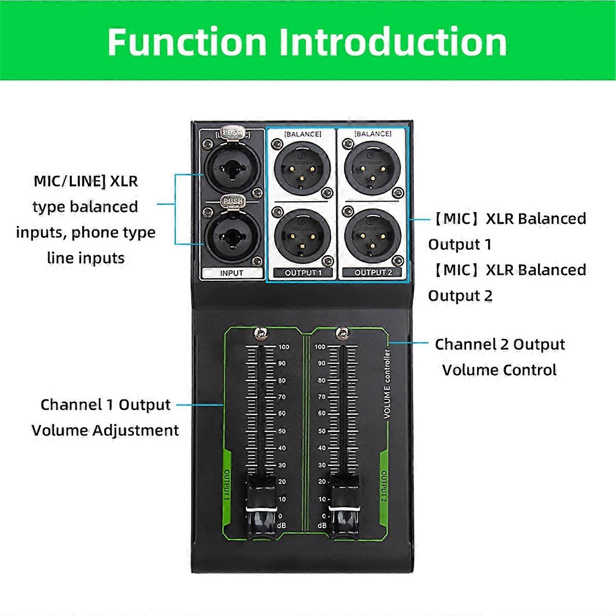 Passive Volume Controller No Noise Input and Output Sound Quality Lossless Mixer Volume Adjustment Controller