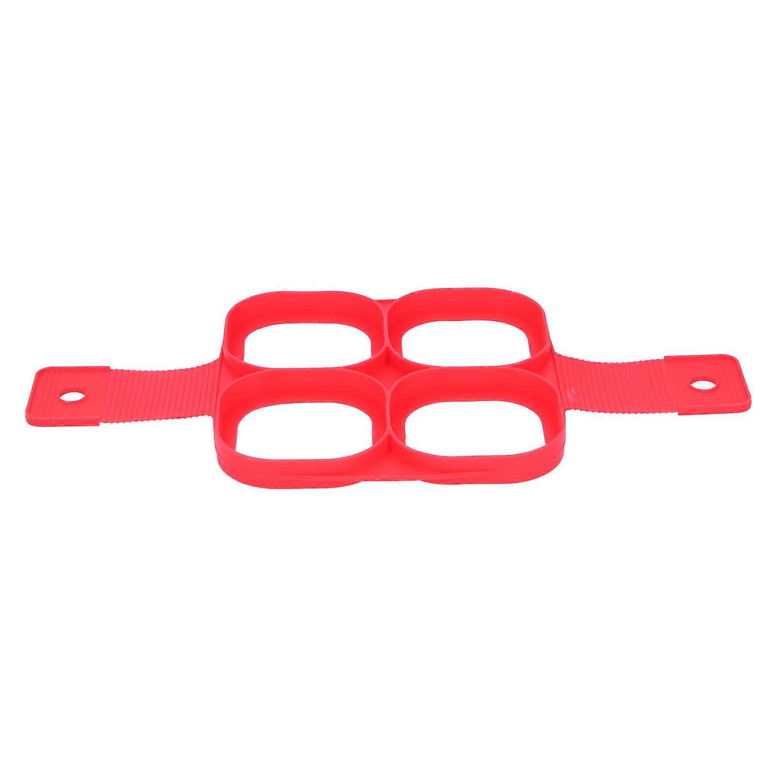 Reusable Red Non-Stick Pancake Egg Maker Mold, 34x16cm, Type 1