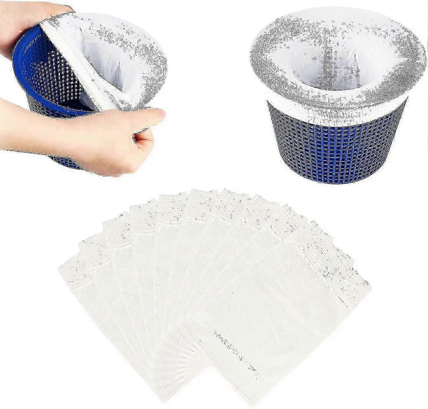2025 10 Pieces Pool Skimmer Socks White, Durable Elastic Nylon Fabric Pool Skimmer Filter For Swimming Pool Basket, Swimming Pool Skimmer Socks Net Fo