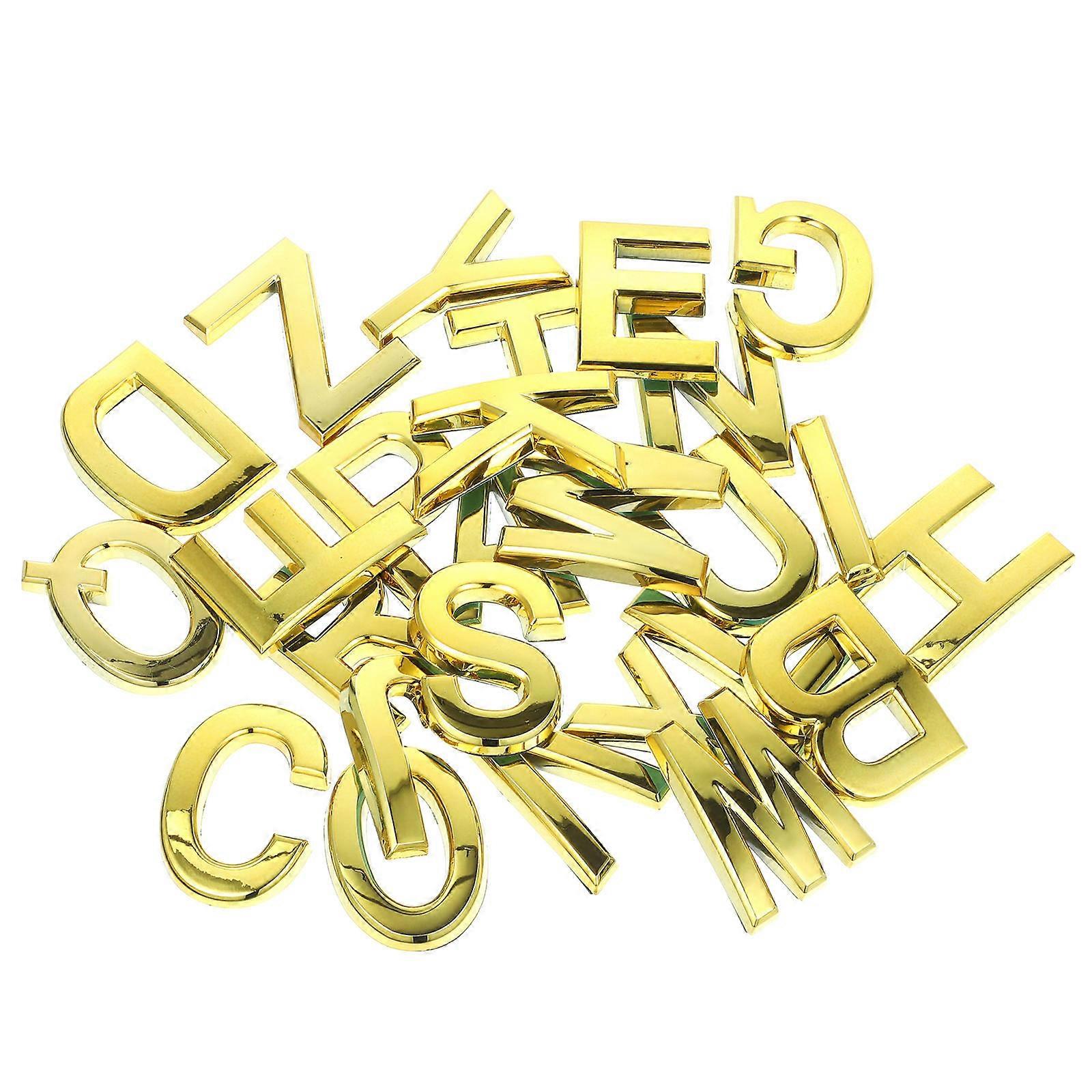 Adhesive Door Letters Alphabet Sign for Home 52Pcs Address Letter Set