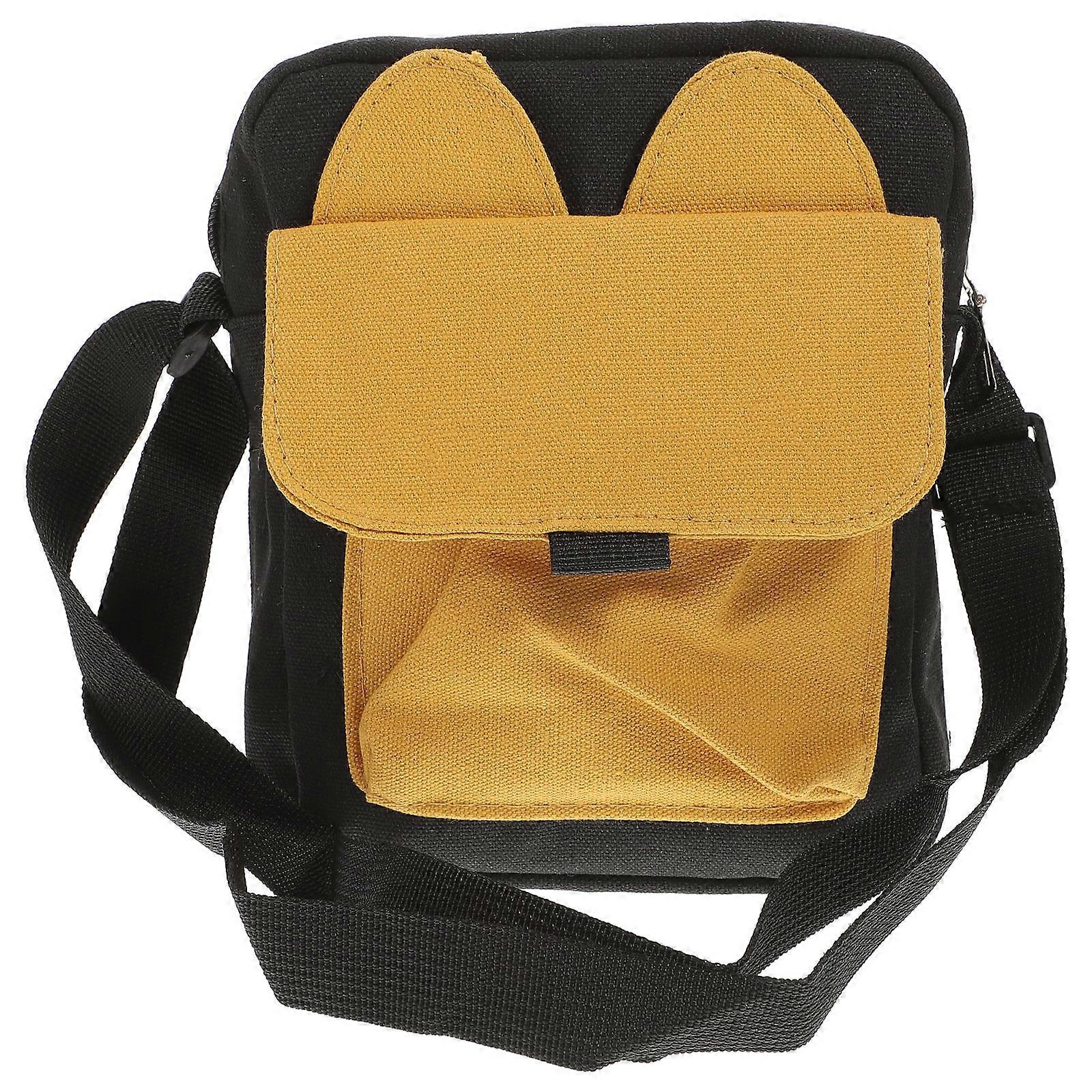 Shoulder Bag Cat Pattern for Storage Use Kawaii Handheld Bag