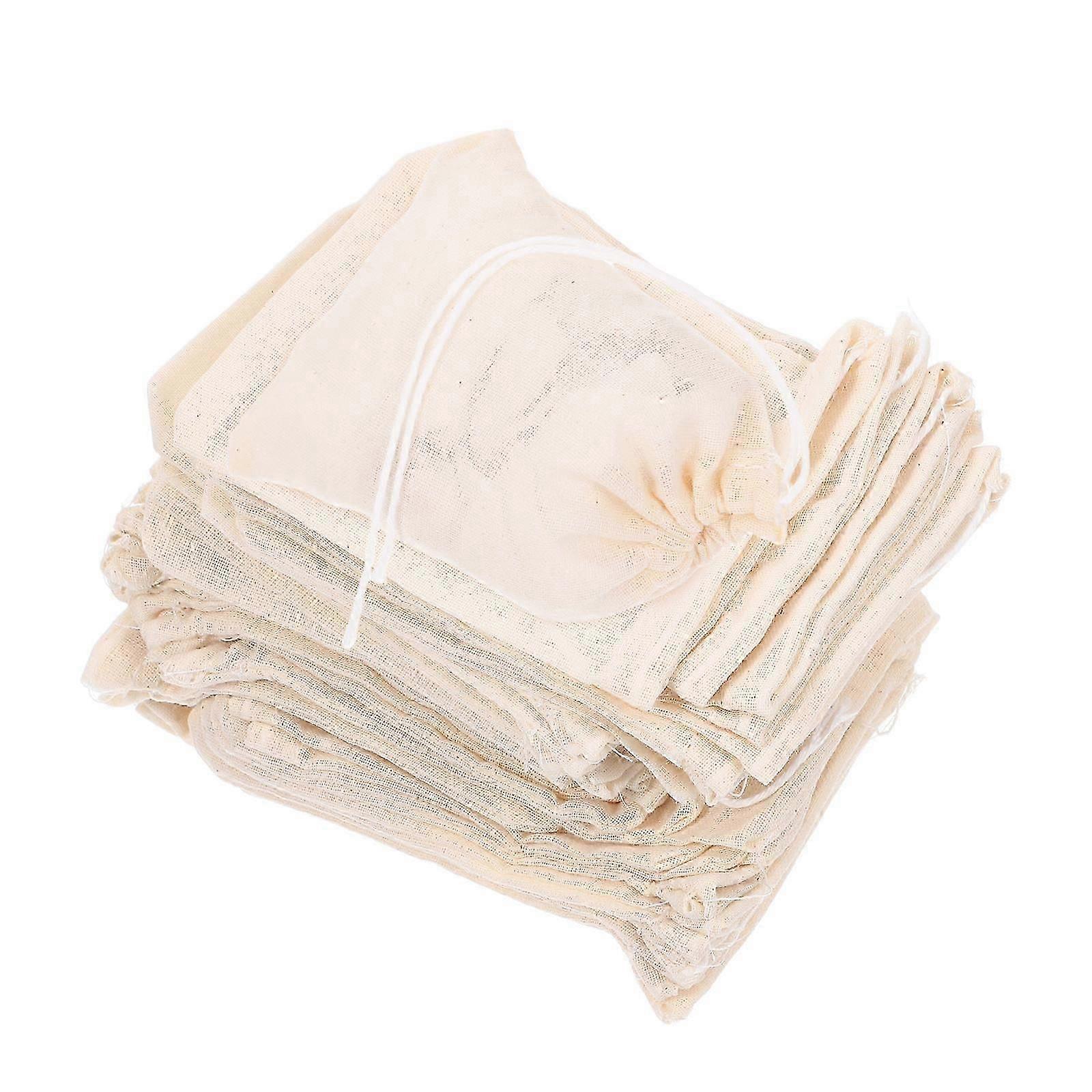 60Pcs Reusable Muslin Bags Ideal For Daily Cooking And Herbal Decoction In Rectangular Shape Suitable For Adults
