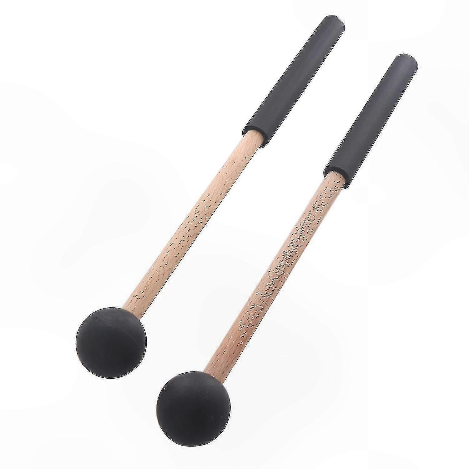 Pair of Soft Rubber Head Mallets for Tongue Drums, Keyboards, and Percussion Instruments