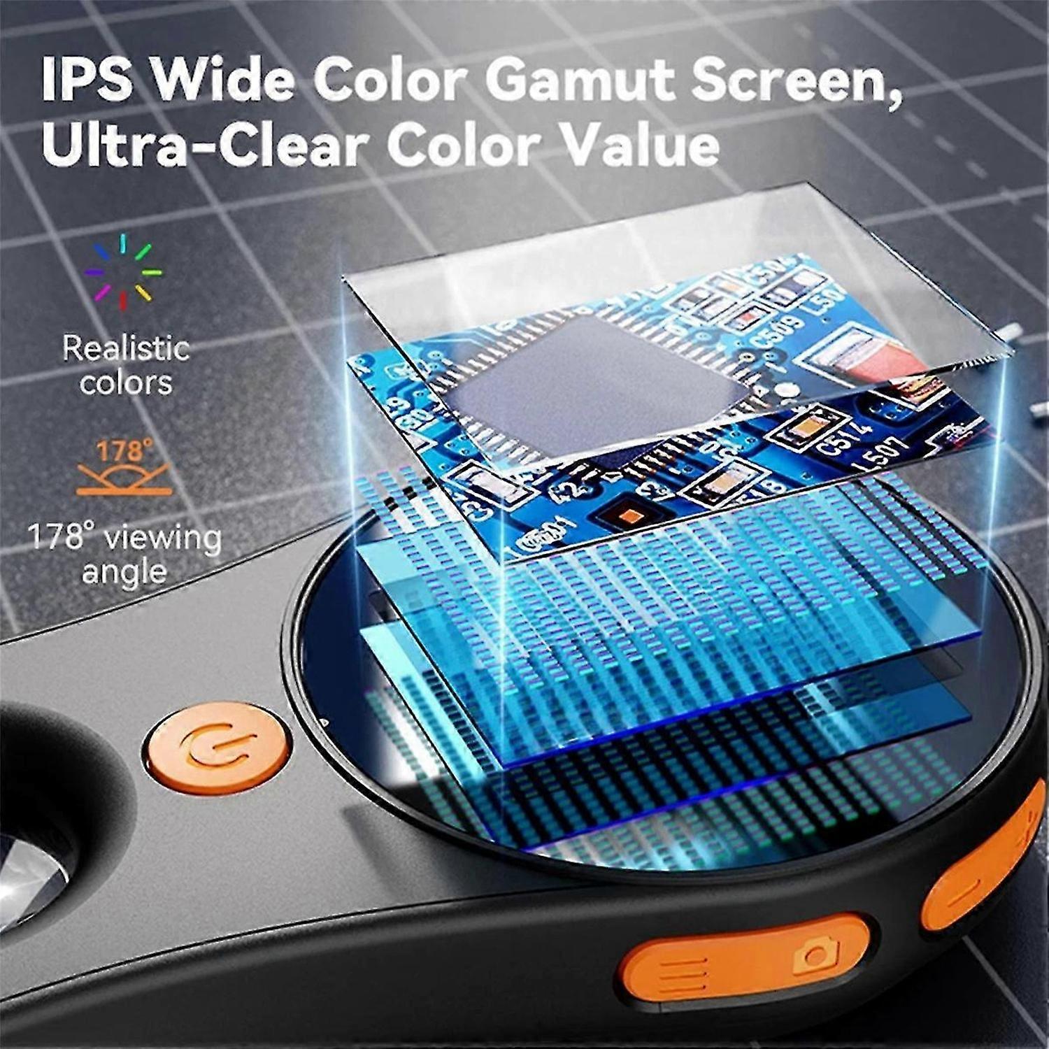 2.0inch IPS HD Screen Digital Handheld 1080P Video Microscope white