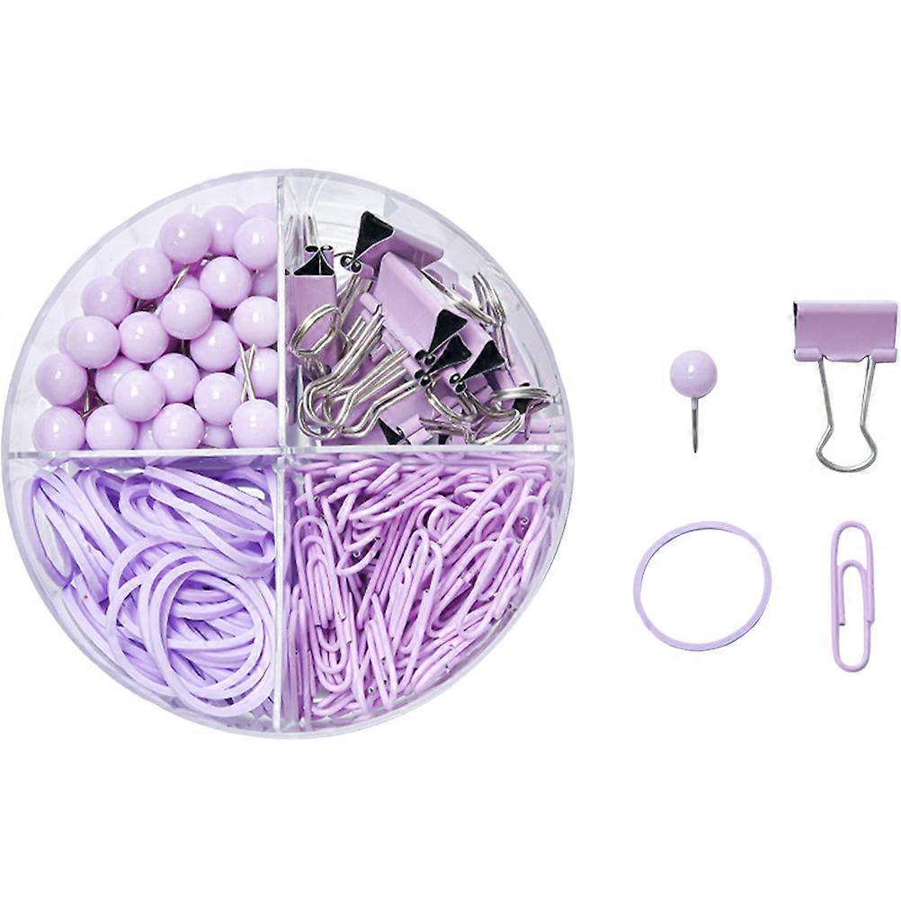 Paper Clips Multi-Function Binder Clips for Office Use 1Set Purple
