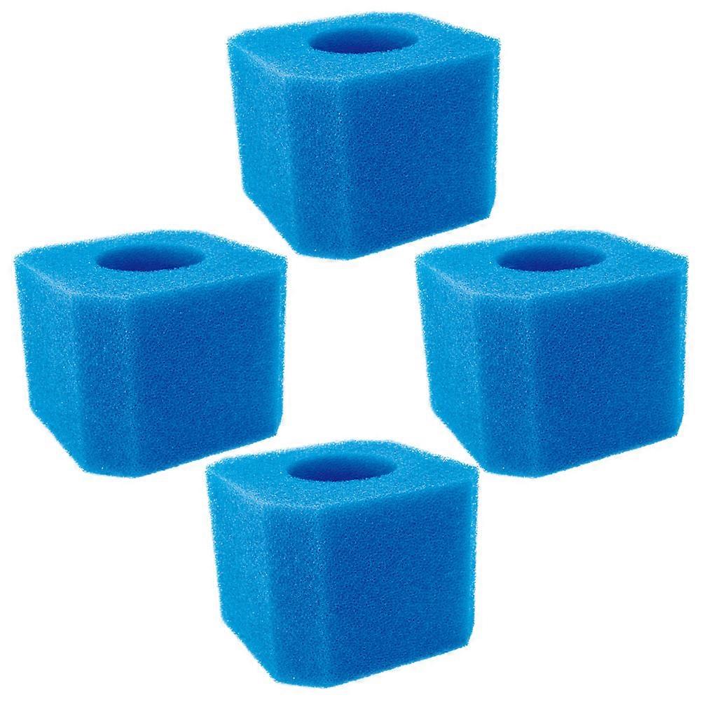 Swimming Pool Filtering Sponge Blue Filter Sponge for Makeup 4Pcs Durable