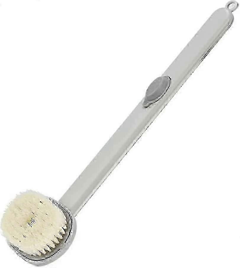 Long-handled Liquid Bath Brush With Shower Gel Reservoir - 2pcs