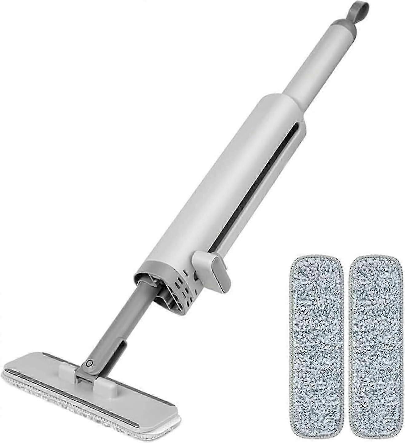 Portable Mini Mop, 360 Rotatable Self-Squeeze Hand Wash-Free Lazy Short Mop with Crevice Brush, Wet and Dry Mop for Floor Cleaning