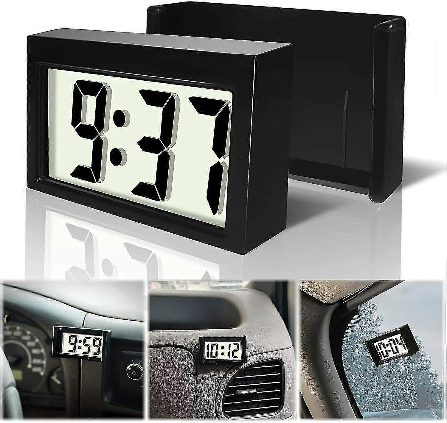 Betus Car Dashboard Digital Clock Vehicle Adhesive Clock With Jumbo Lcd Time Waterproof Edition 0922