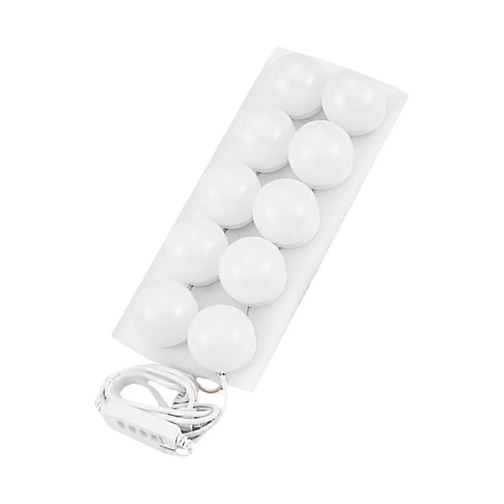 Chemical Makeup Light Mirror Front Light for Lighting 1Set in White Plastic