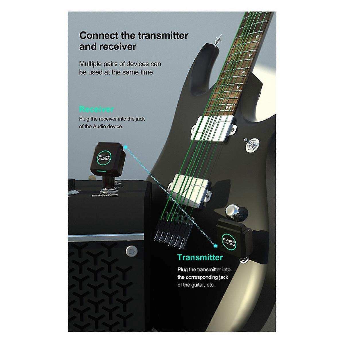 WX503 Guitar Wireless System Transmitter Receiver
