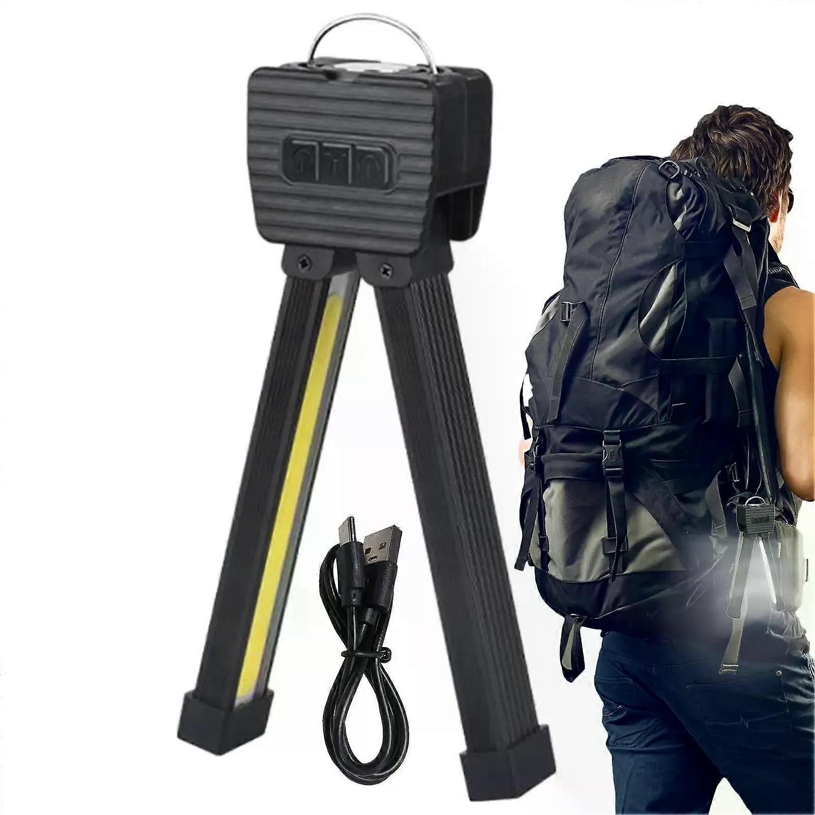 Gym Lamp Light Magnetic Waterproof USB Rechargeable Worklight With Hook 180 Degree Rotation Worklight Handheld 7-grades Dimming