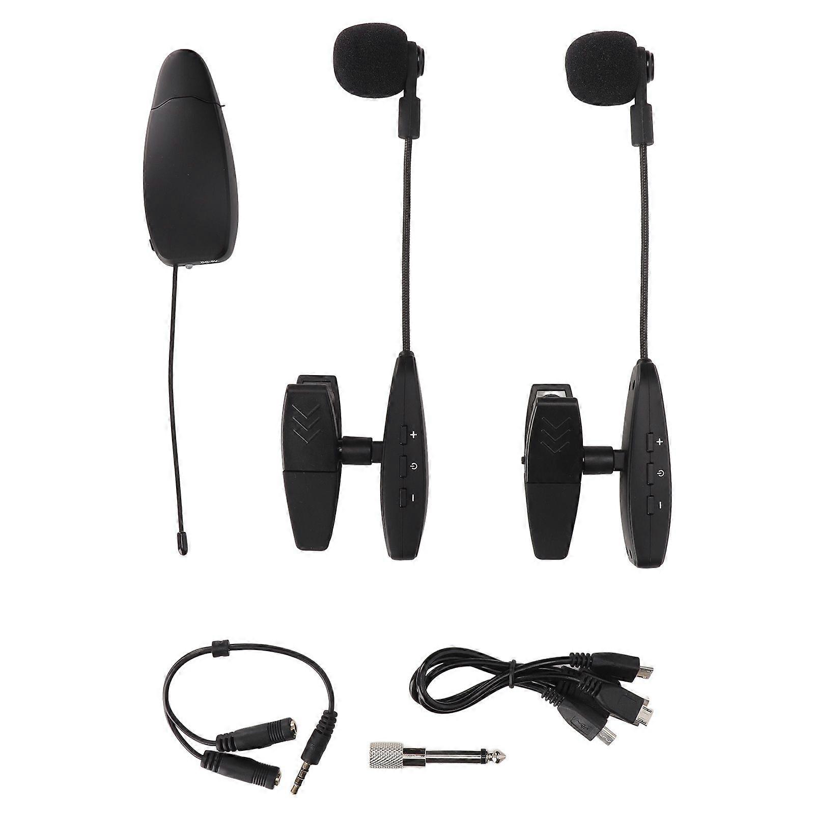 UHF Wireless Microphone Receiver and Transmitter Adjustable Saxophone Microphone for Stage Performance and Entertainment