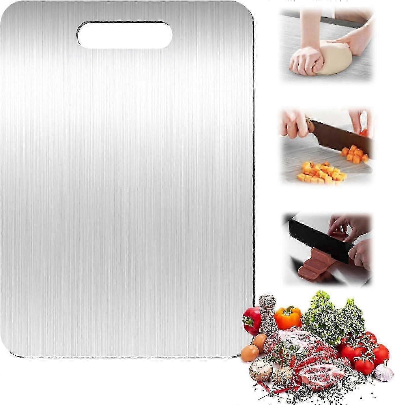 planche à découper, planche à découper en titane, acier inoxydable, planche à découper en titane, planches à découper en titane pour la cuisine, facile à nettoyer-yvan