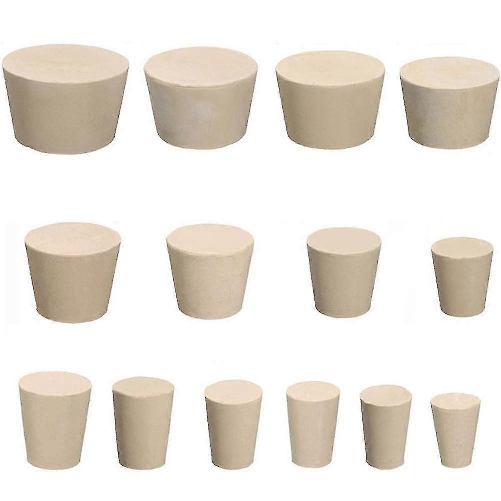 1Pc Solid Rubber Stopper Laboratory Engine Push-In Bottle Sealing Plug 15 Size 2025