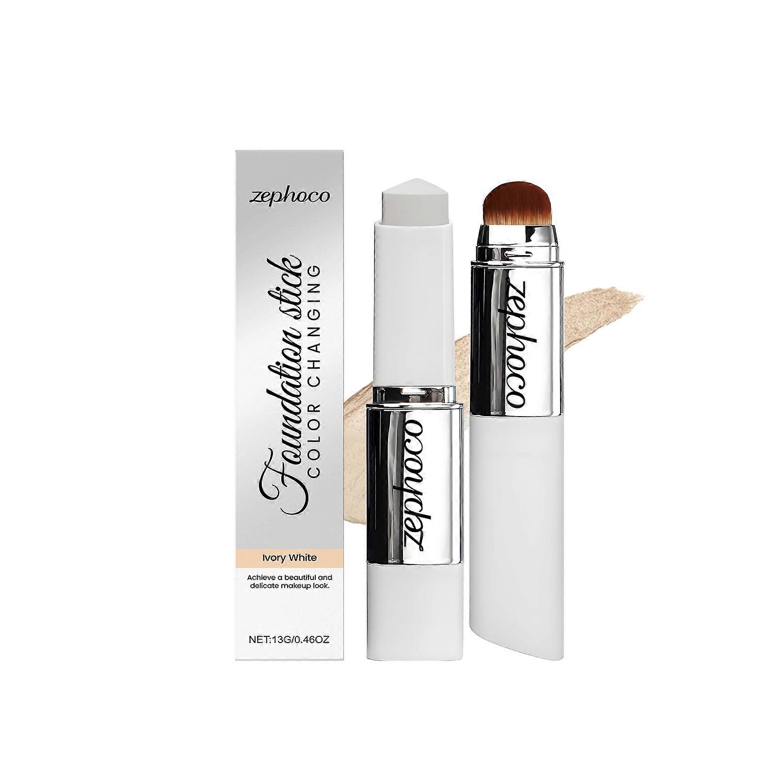 Concealer Color-Changing Foundation Stick Offers A Hydrating And Fine Texture For Daily Moisturizing. It Provides A Natural Matte And Clear Makeup Eff
