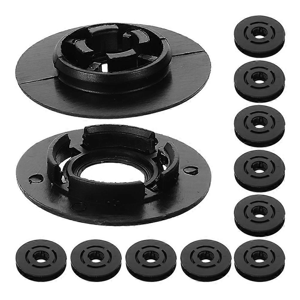 Floor Mat Clips Car Mat Clips for Secure Fastening 64Pcs Black Plastic